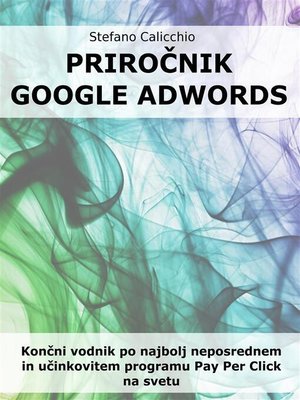 cover image of Priročnik google adwords